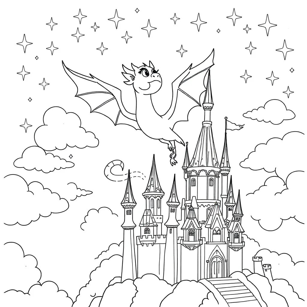Fantasy coloring page