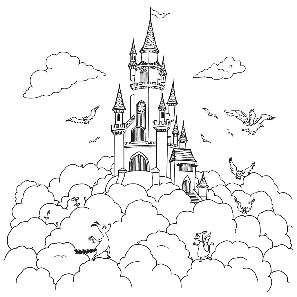Fantasy coloring page