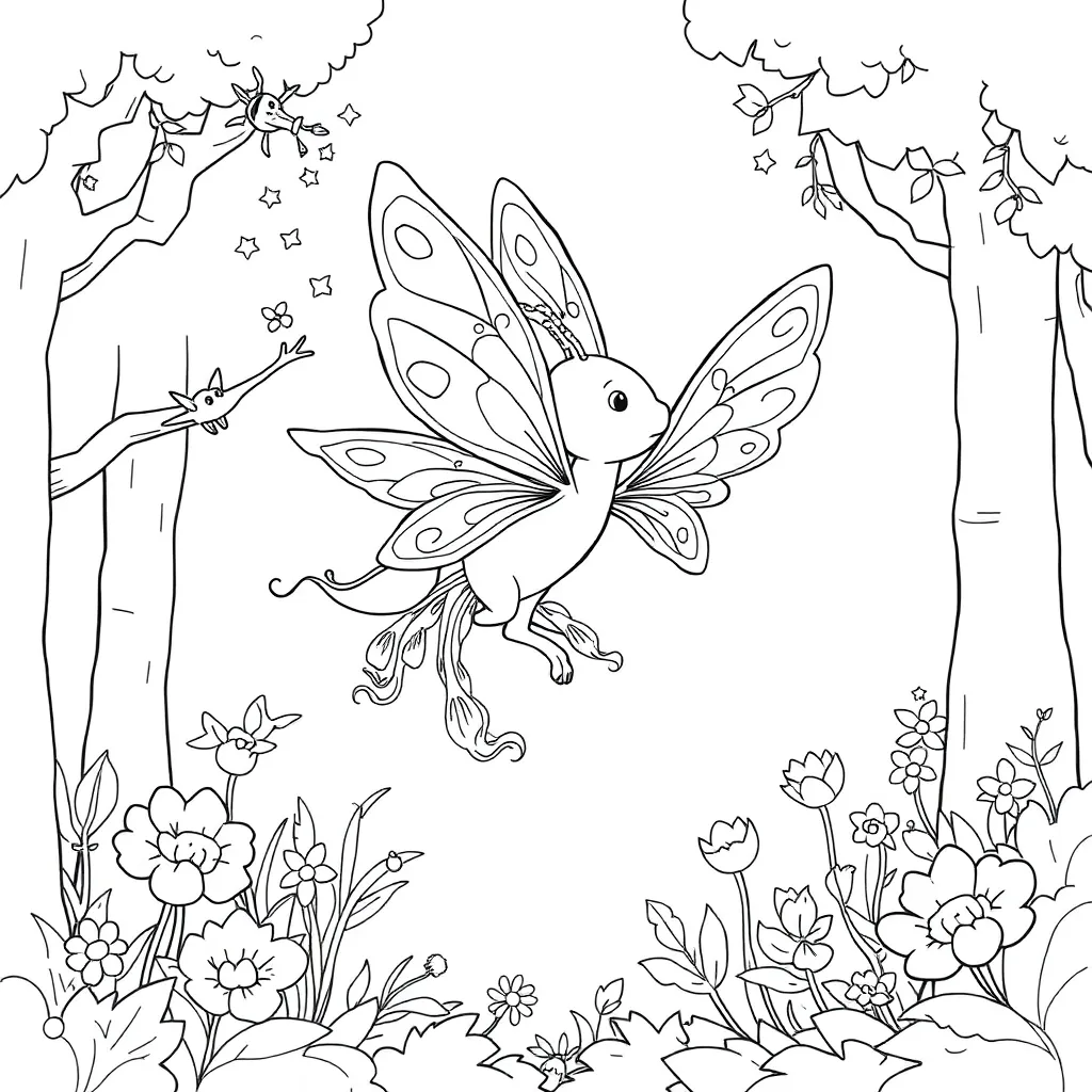 Fantasy coloring page