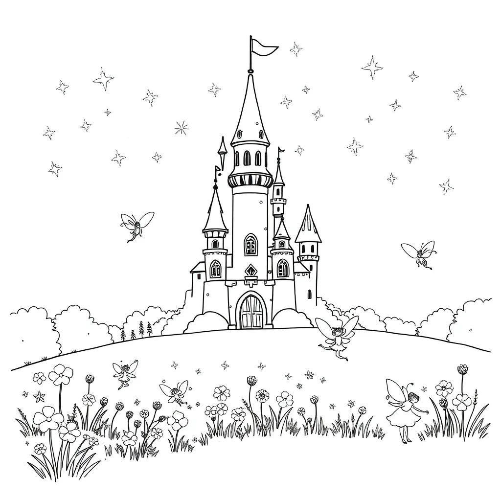 Fantasy coloring page
