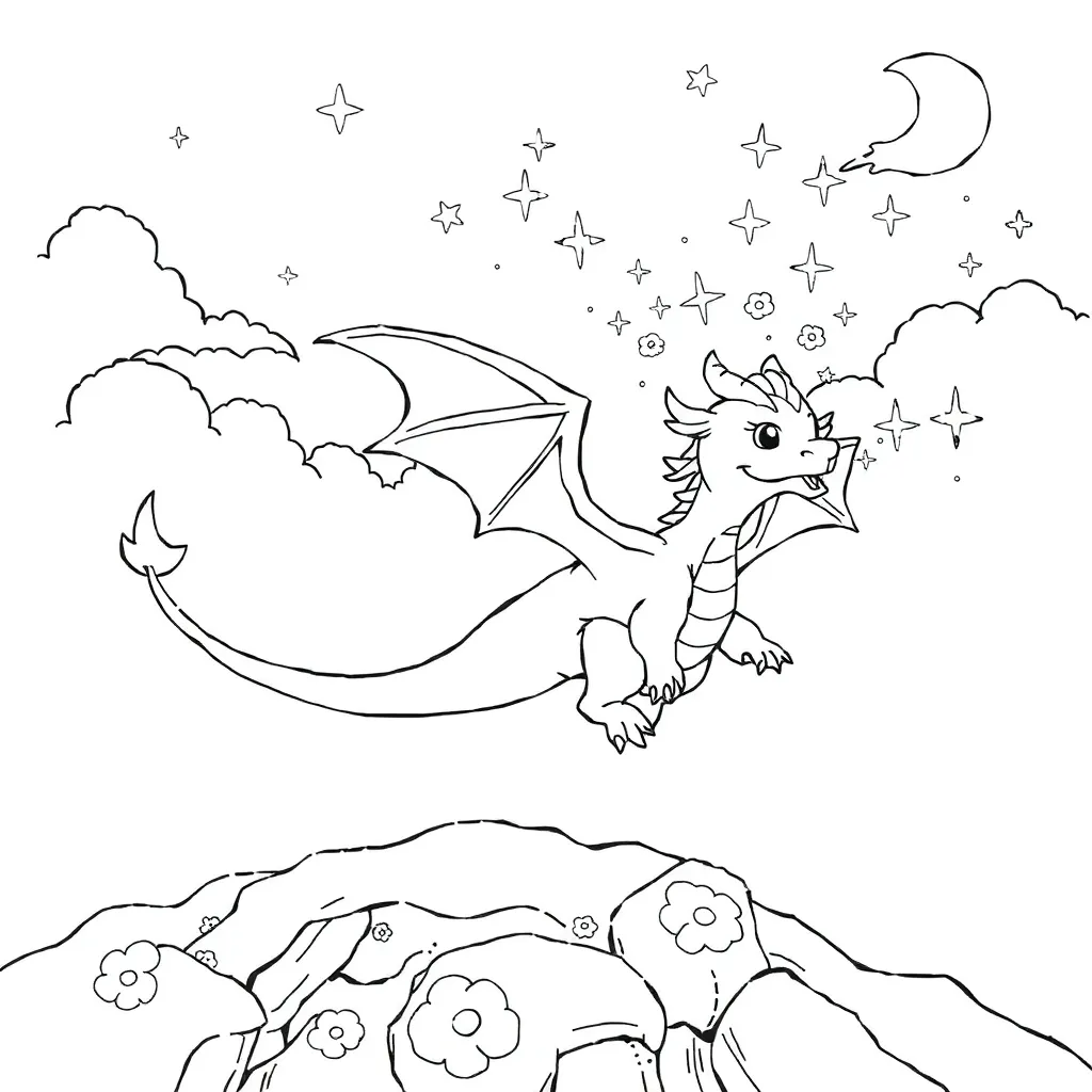 Fantasy coloring page