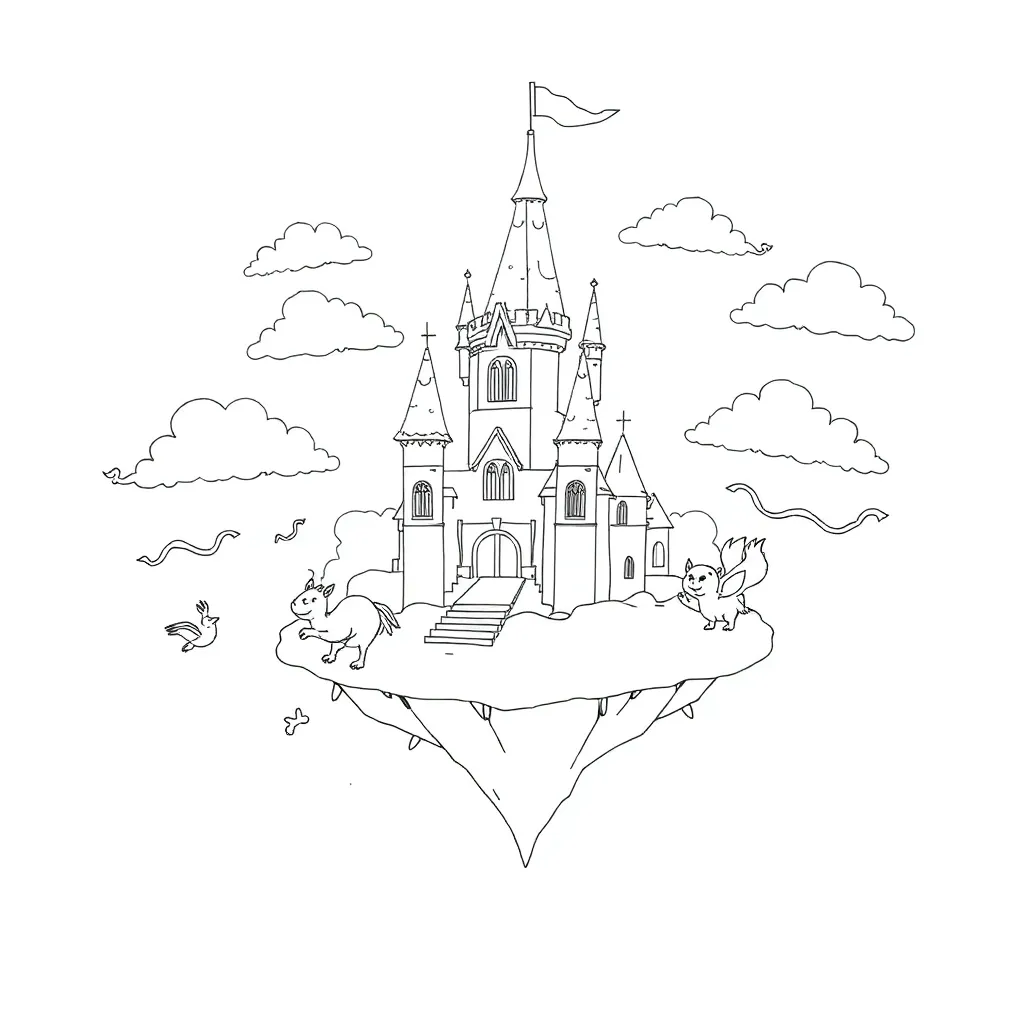 Fantasy coloring page