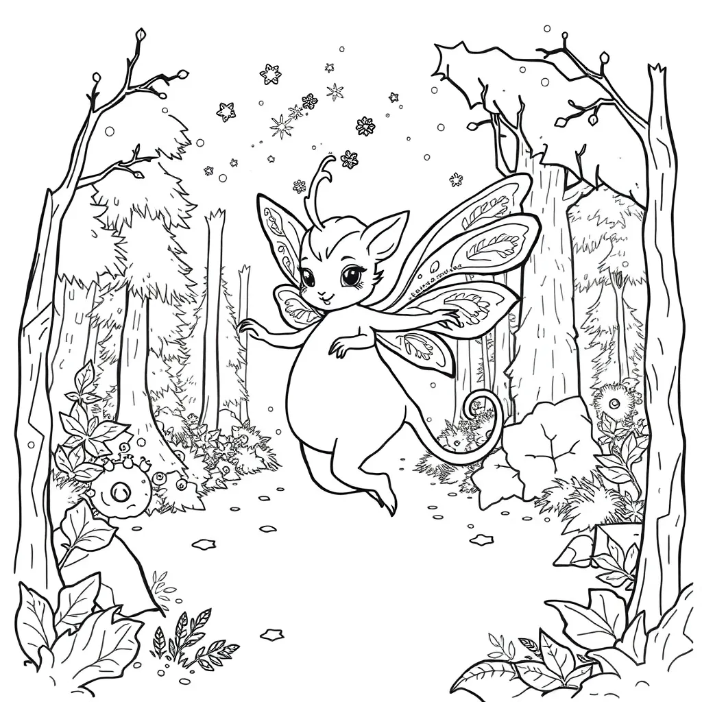 Fantasy coloring page