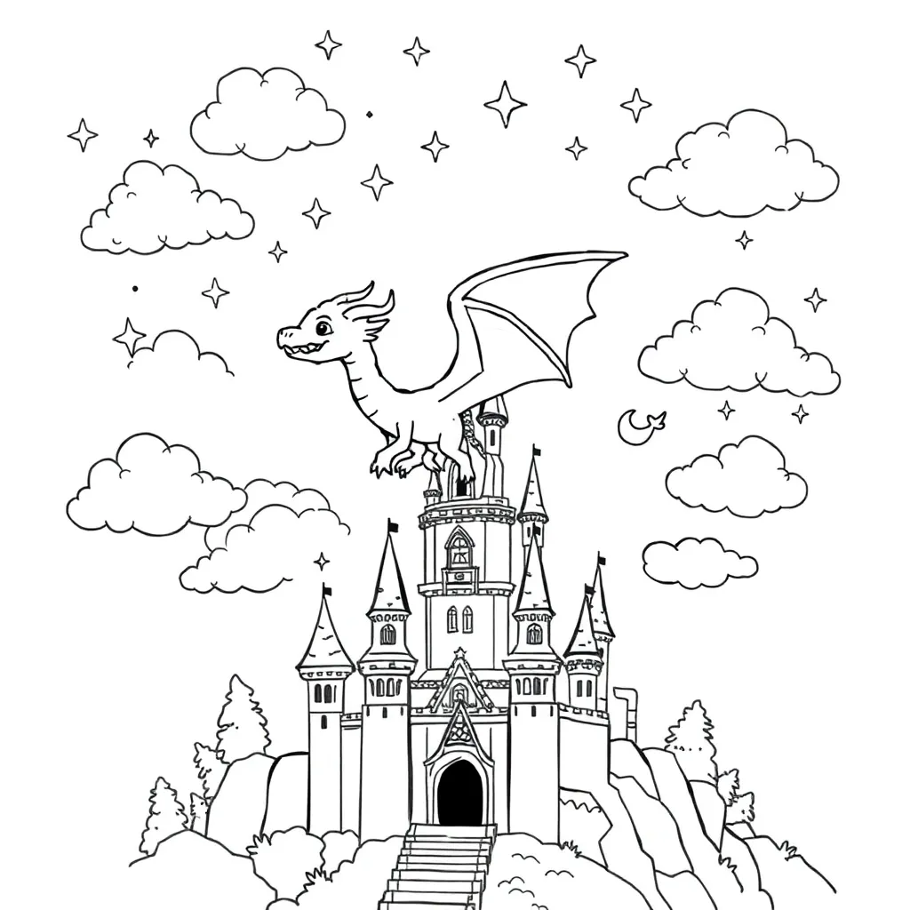 Fantasy coloring page