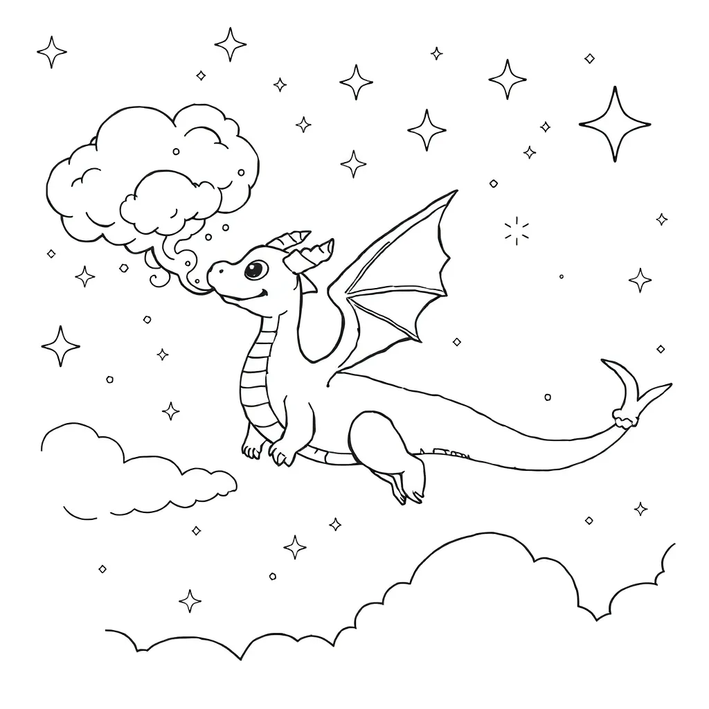 Fantasy coloring page