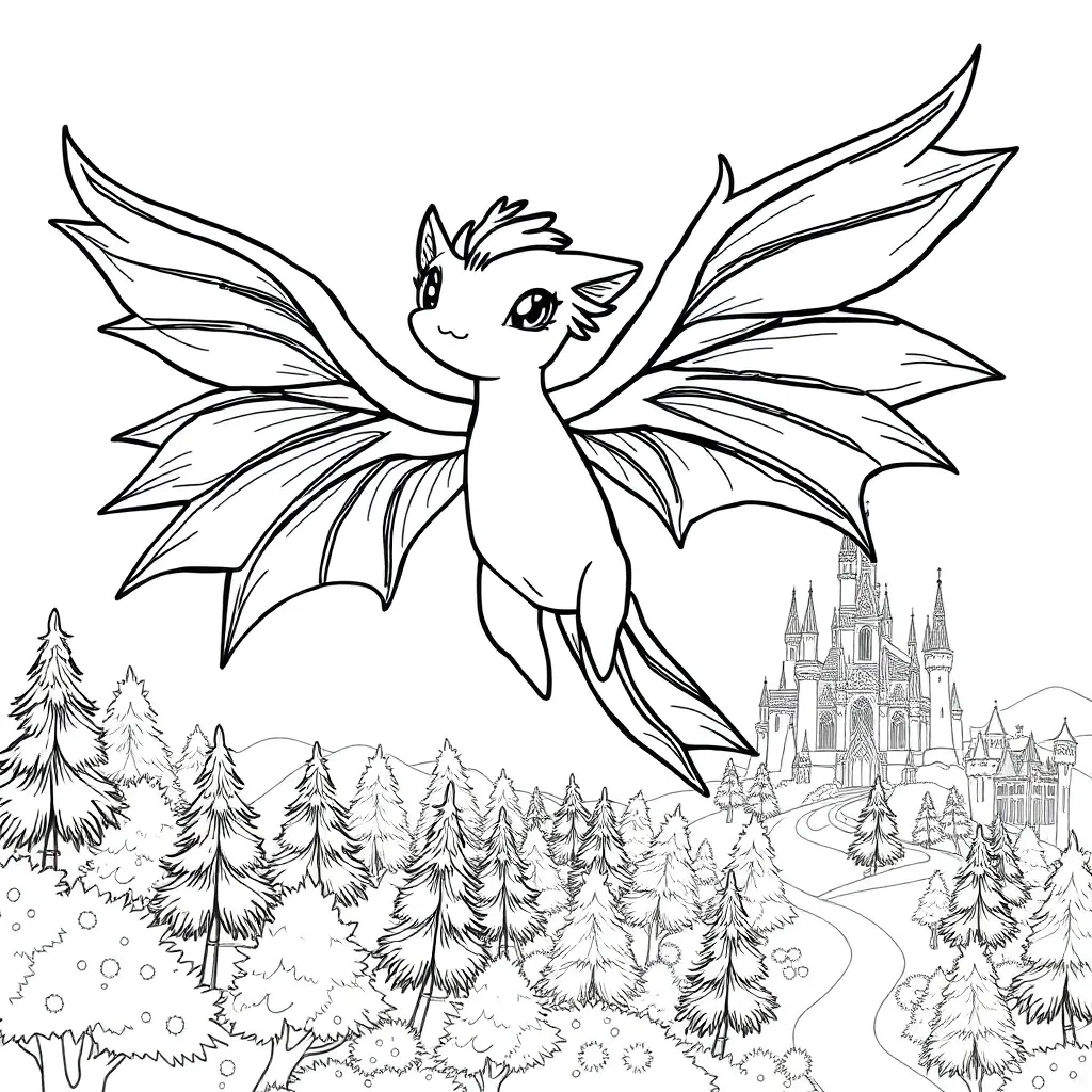 Fantasy coloring page