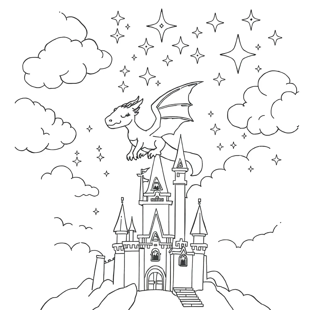 Fantasy coloring page