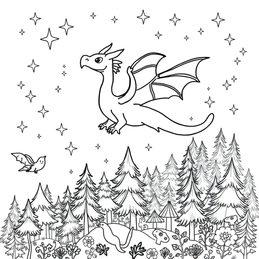Fantasy coloring page