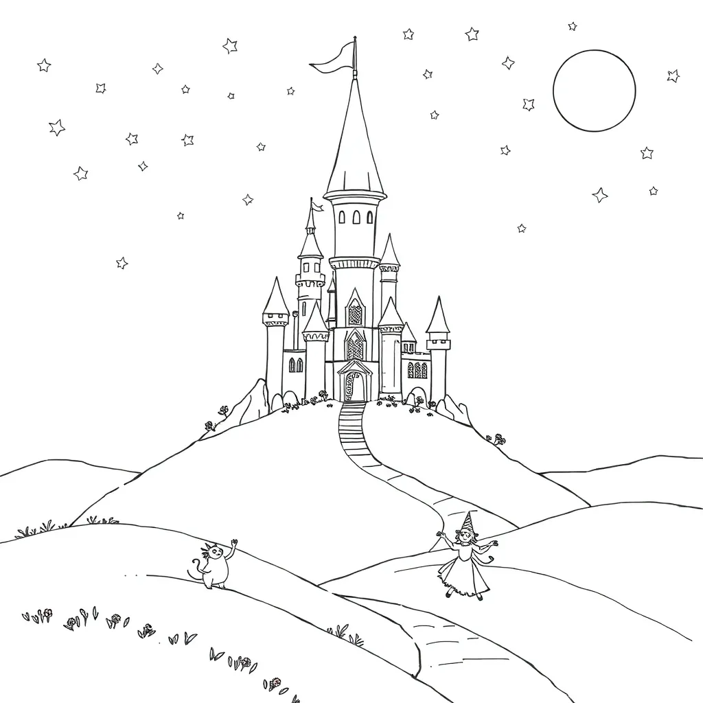 Fantasy coloring page