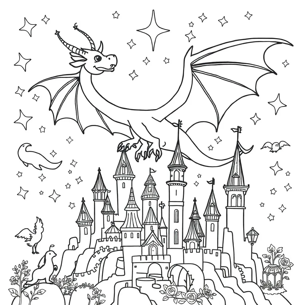 Fantasy coloring page
