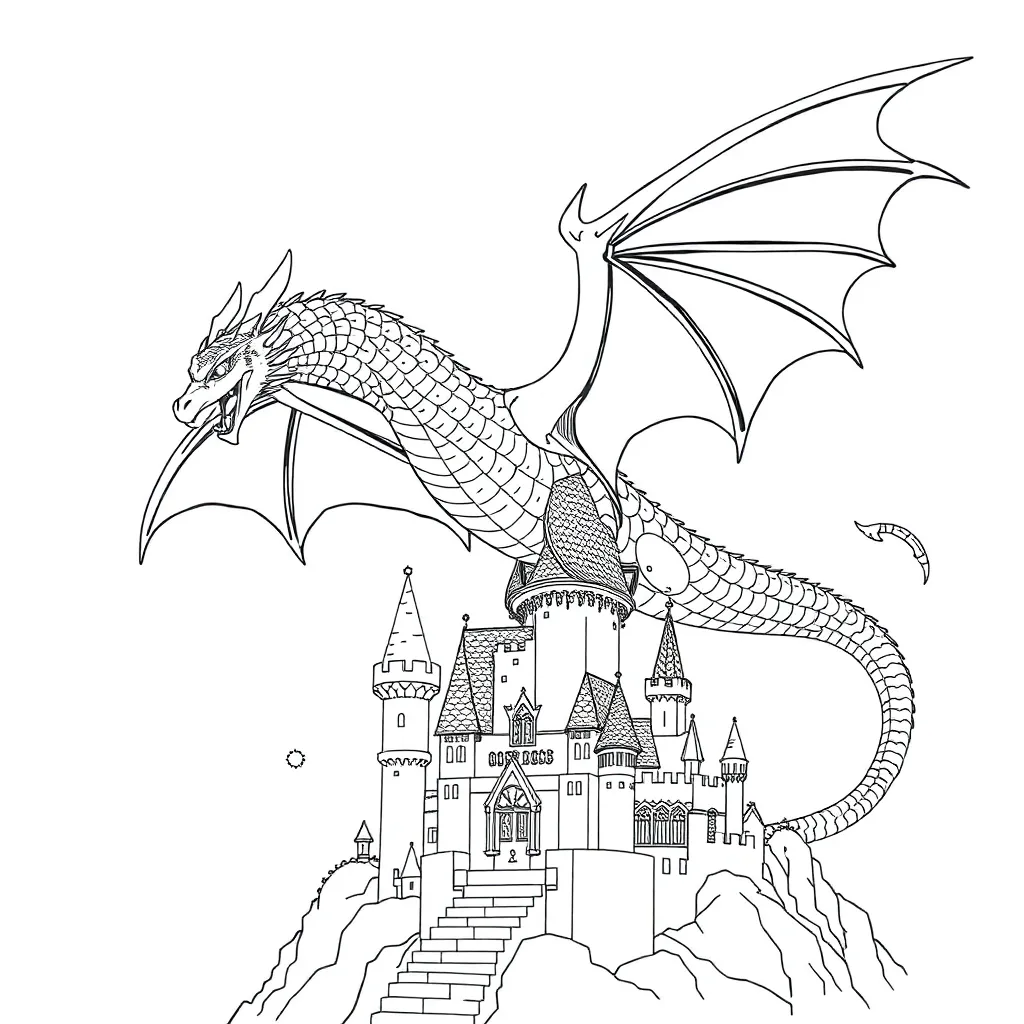 Fantasy coloring page