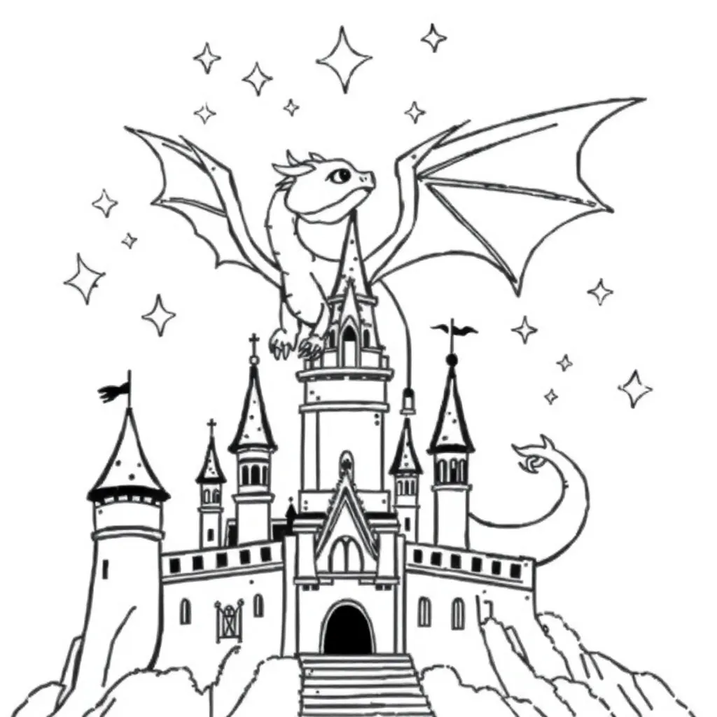 Fantasy coloring page
