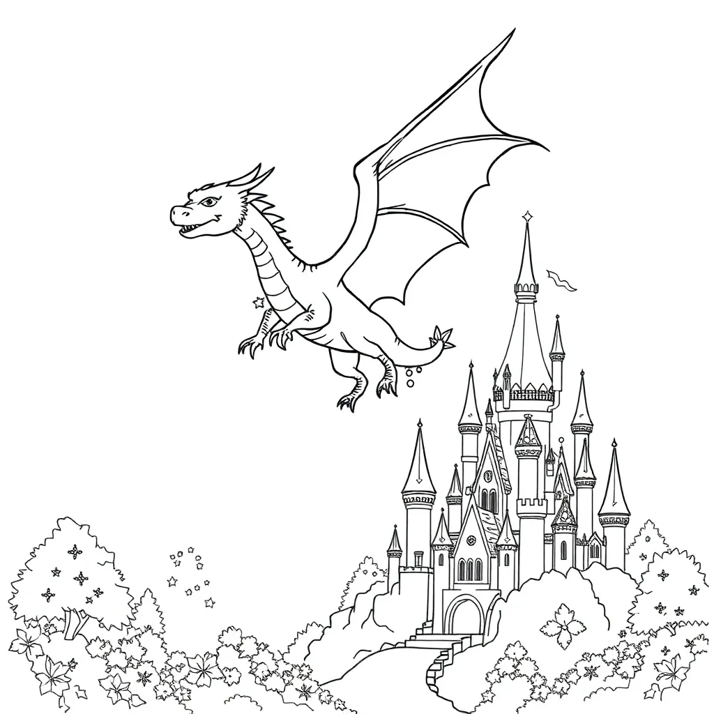 Fantasy coloring page