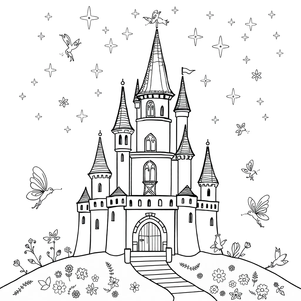 Fantasy coloring page