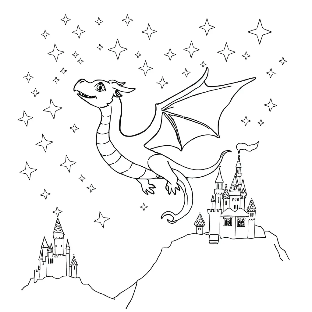 Fantasy coloring page