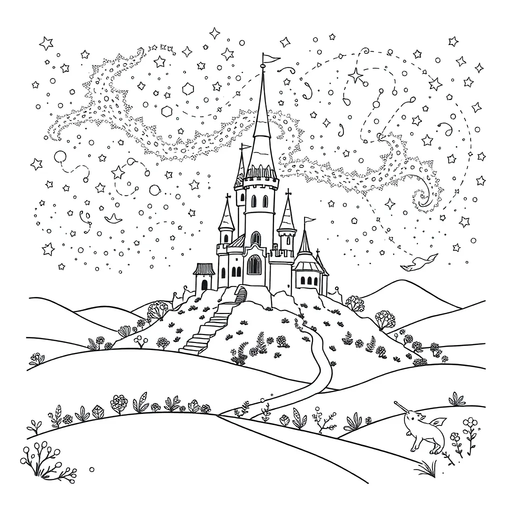 Fantasy coloring page