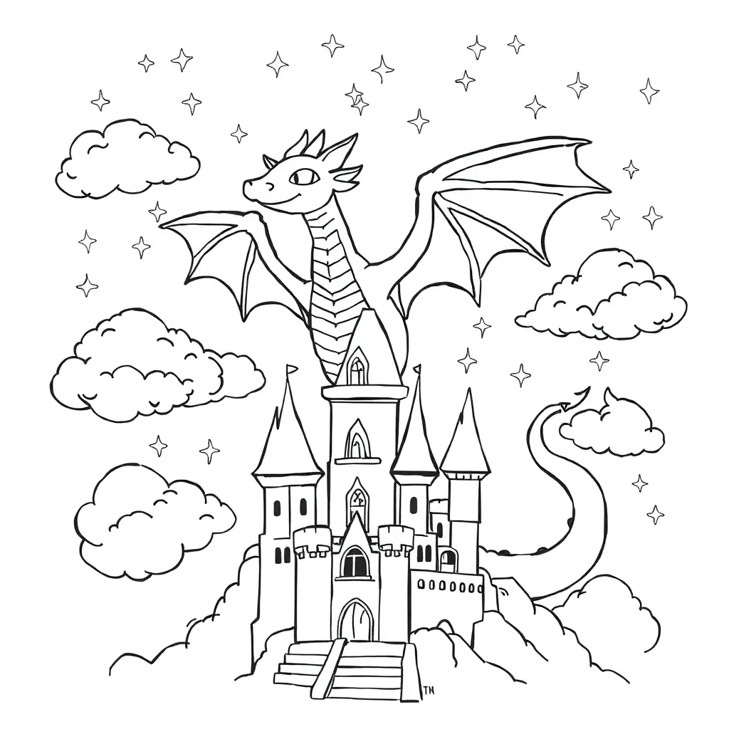 Fantasy coloring page