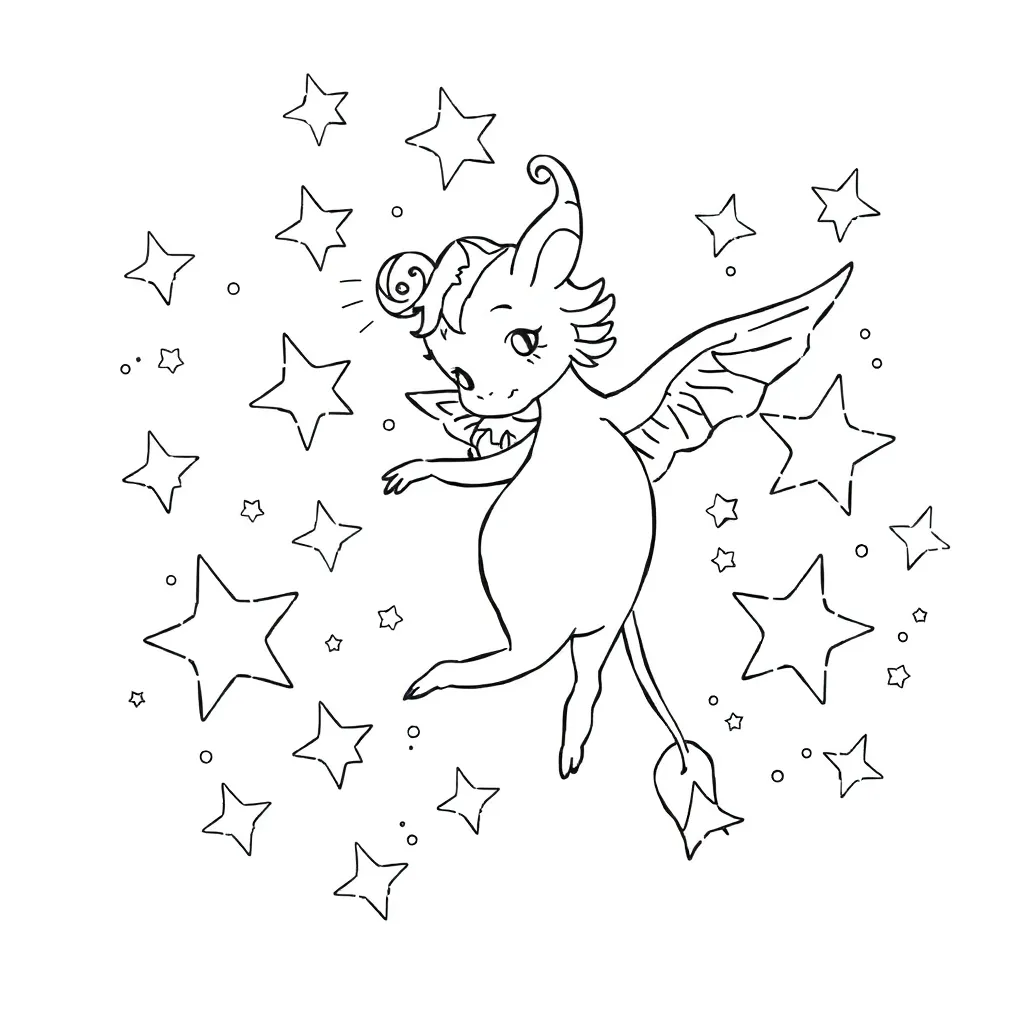 Fantasy coloring page