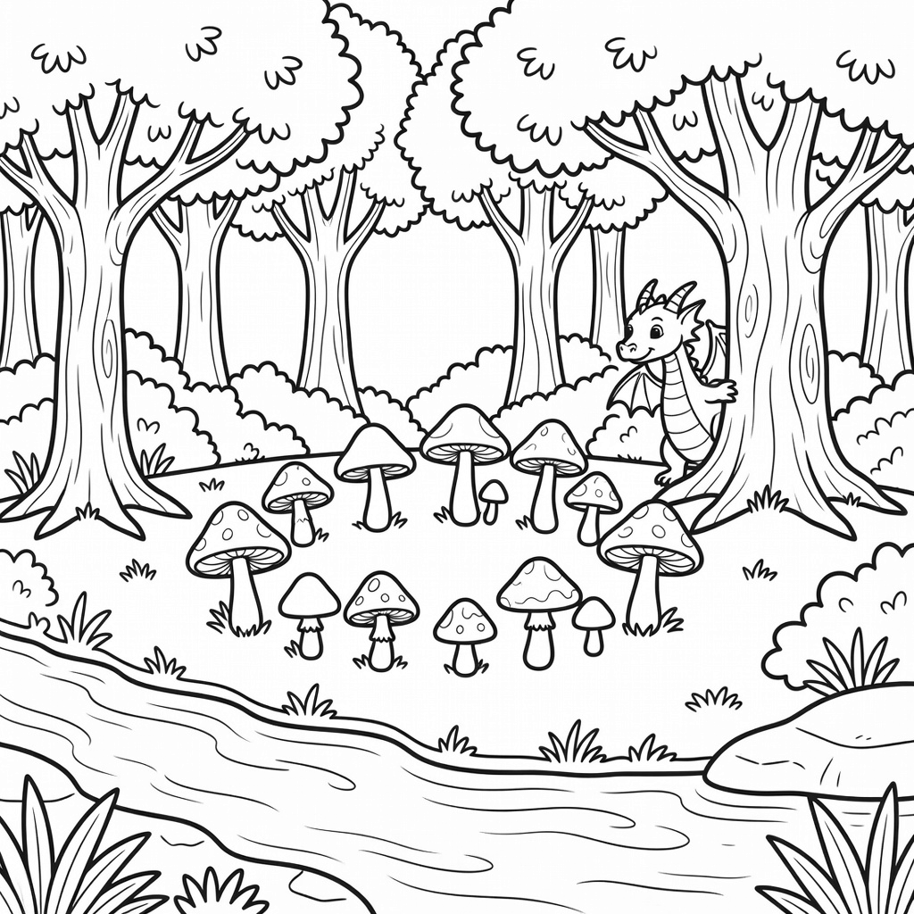 Fantasy coloring page