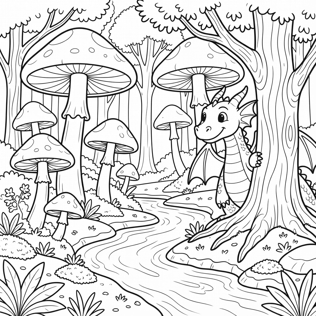 Fantasy coloring page