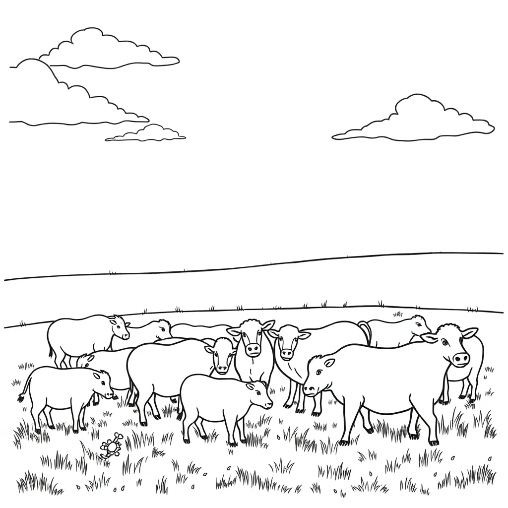 Farm Animals coloring page