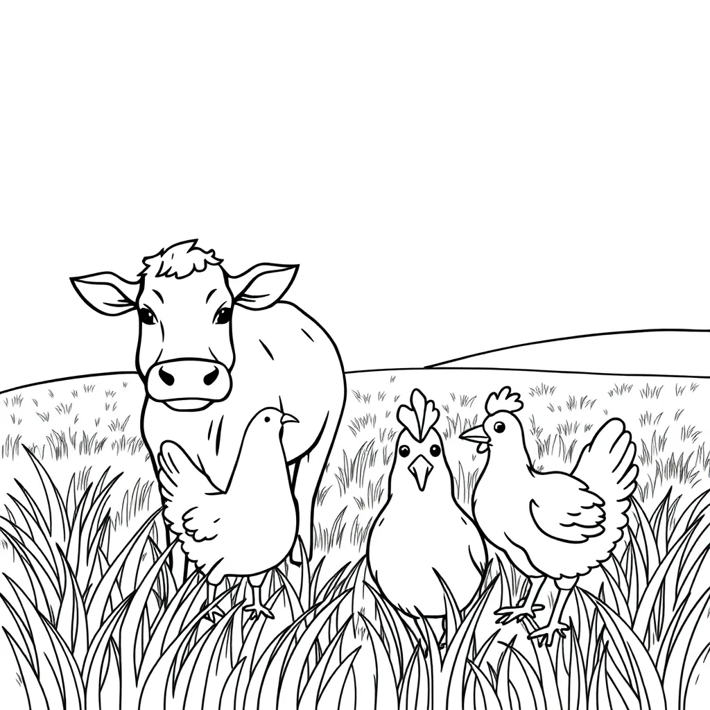 Farm Animals coloring page
