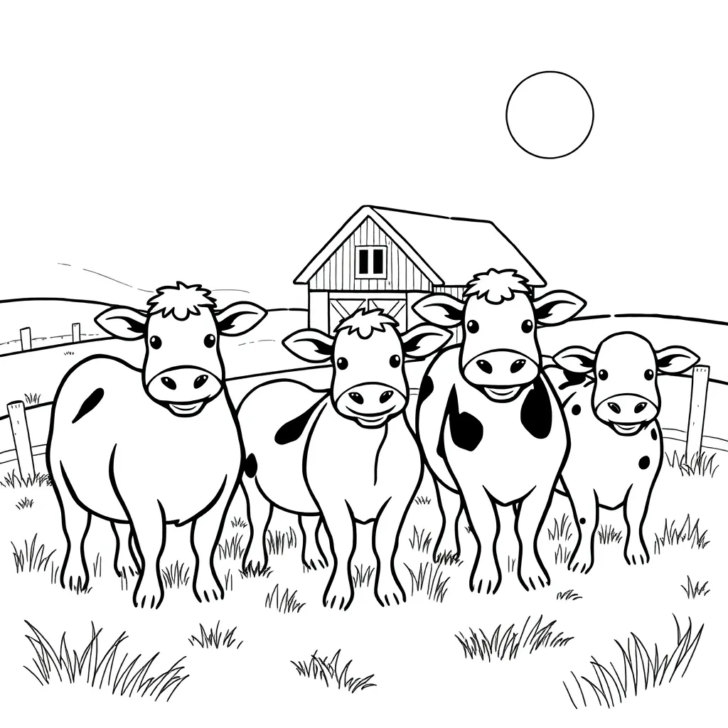 Farm Animals coloring page