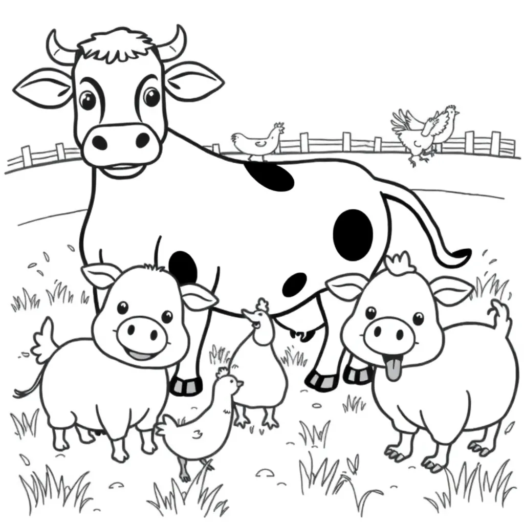 Farm Animals coloring page