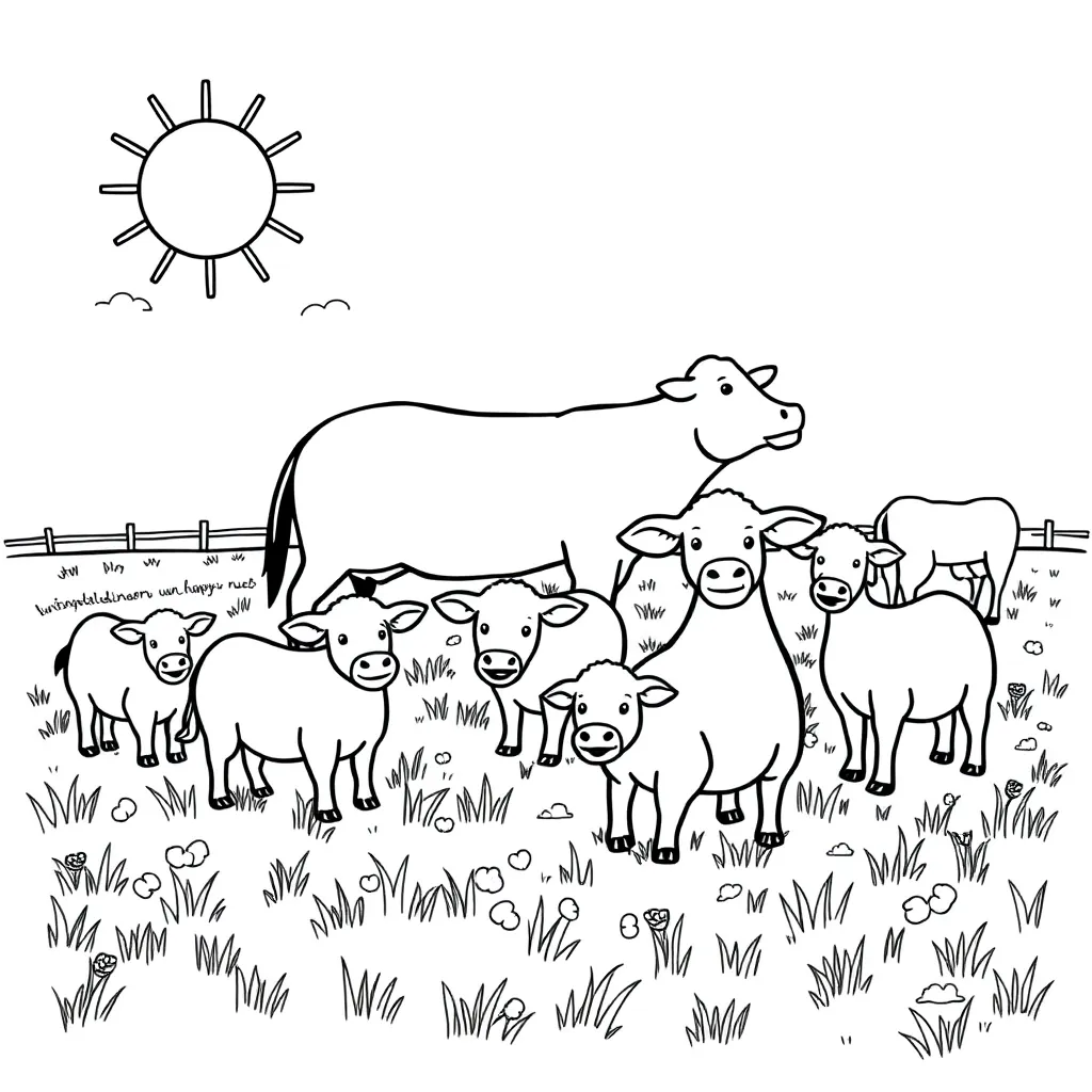 Farm Animals coloring page