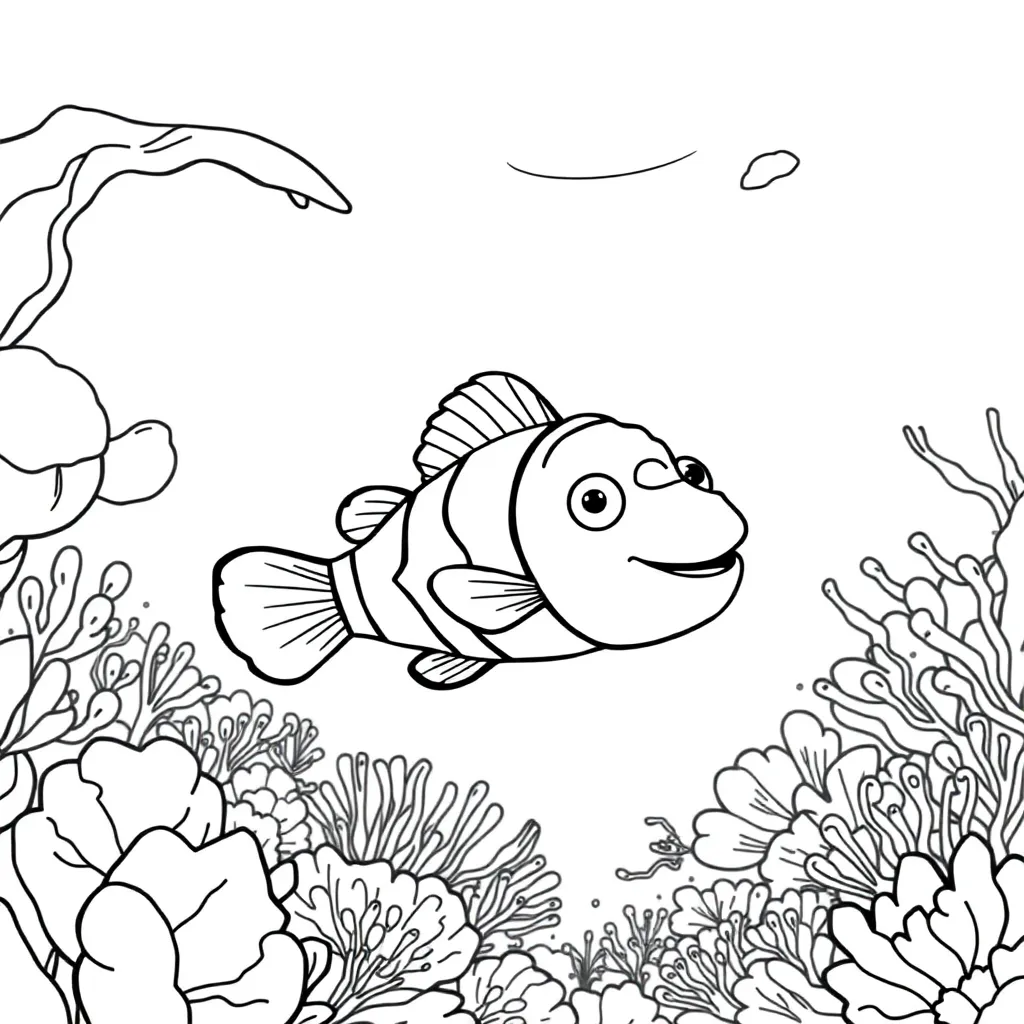 Finding Nemo coloring page