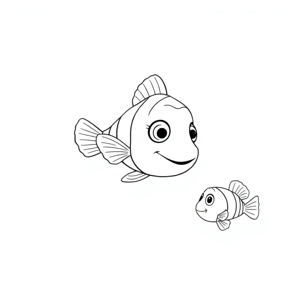Finding Nemo coloring page