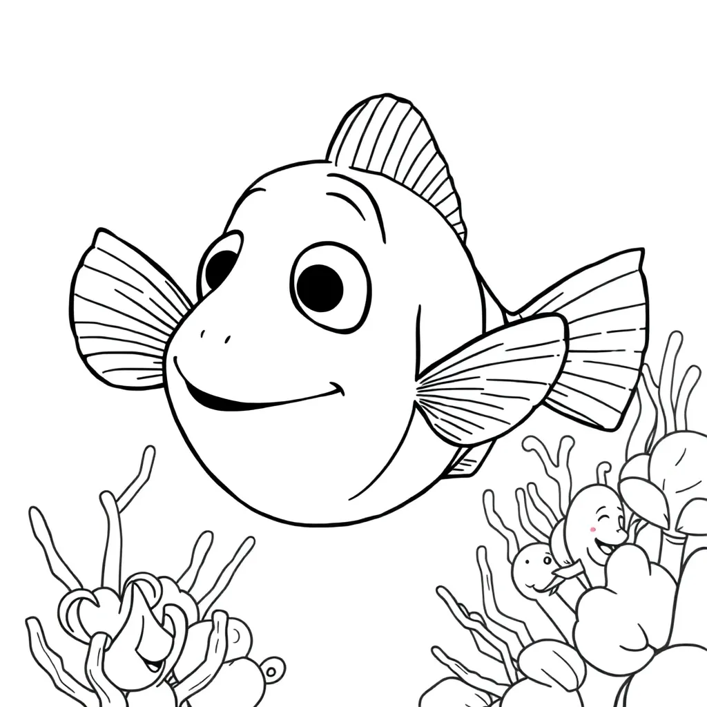 Finding Nemo coloring page