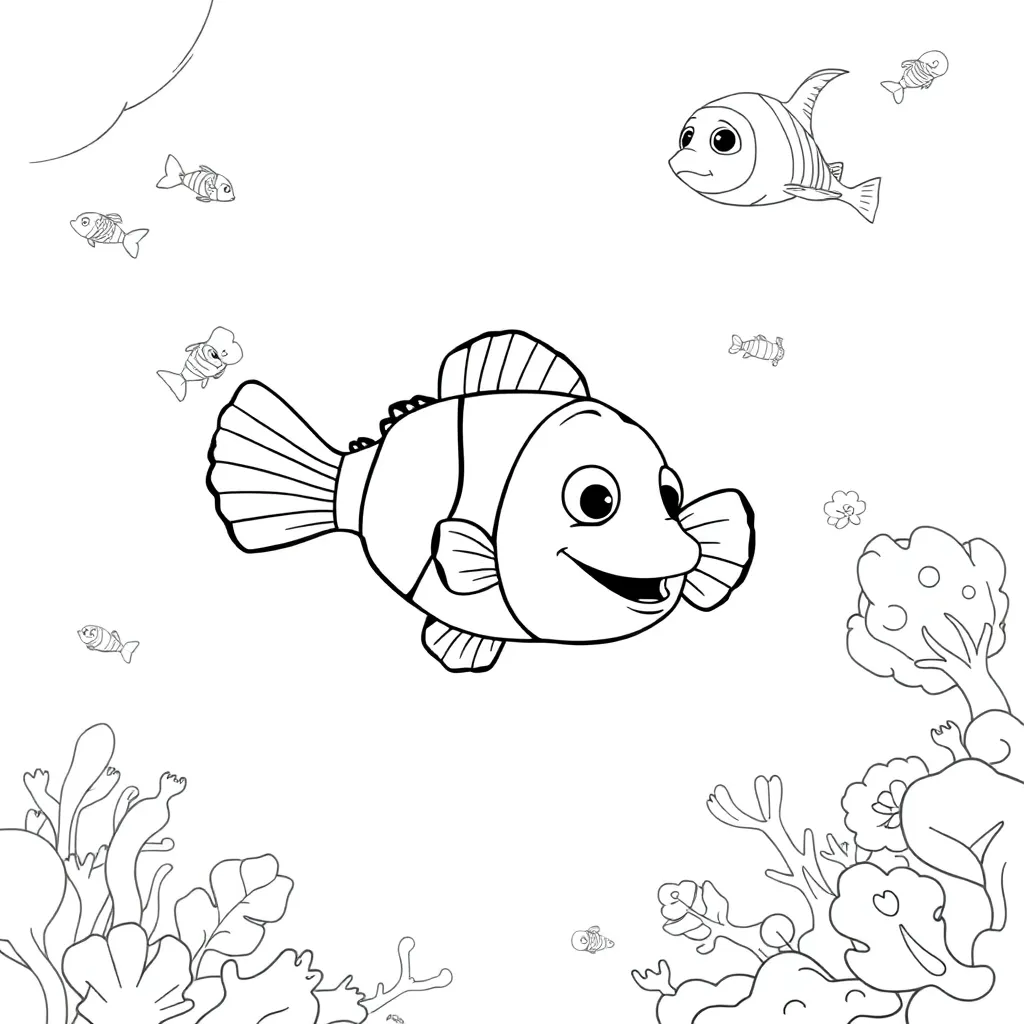 Finding Nemo coloring page