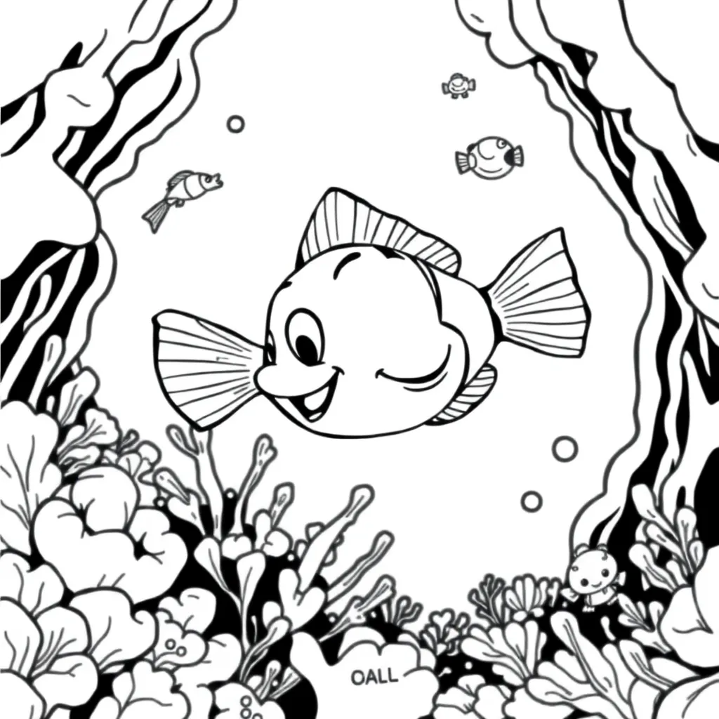Finding Nemo coloring page