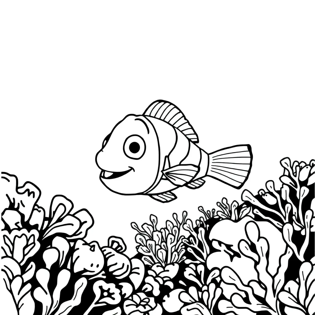 Finding Nemo coloring page