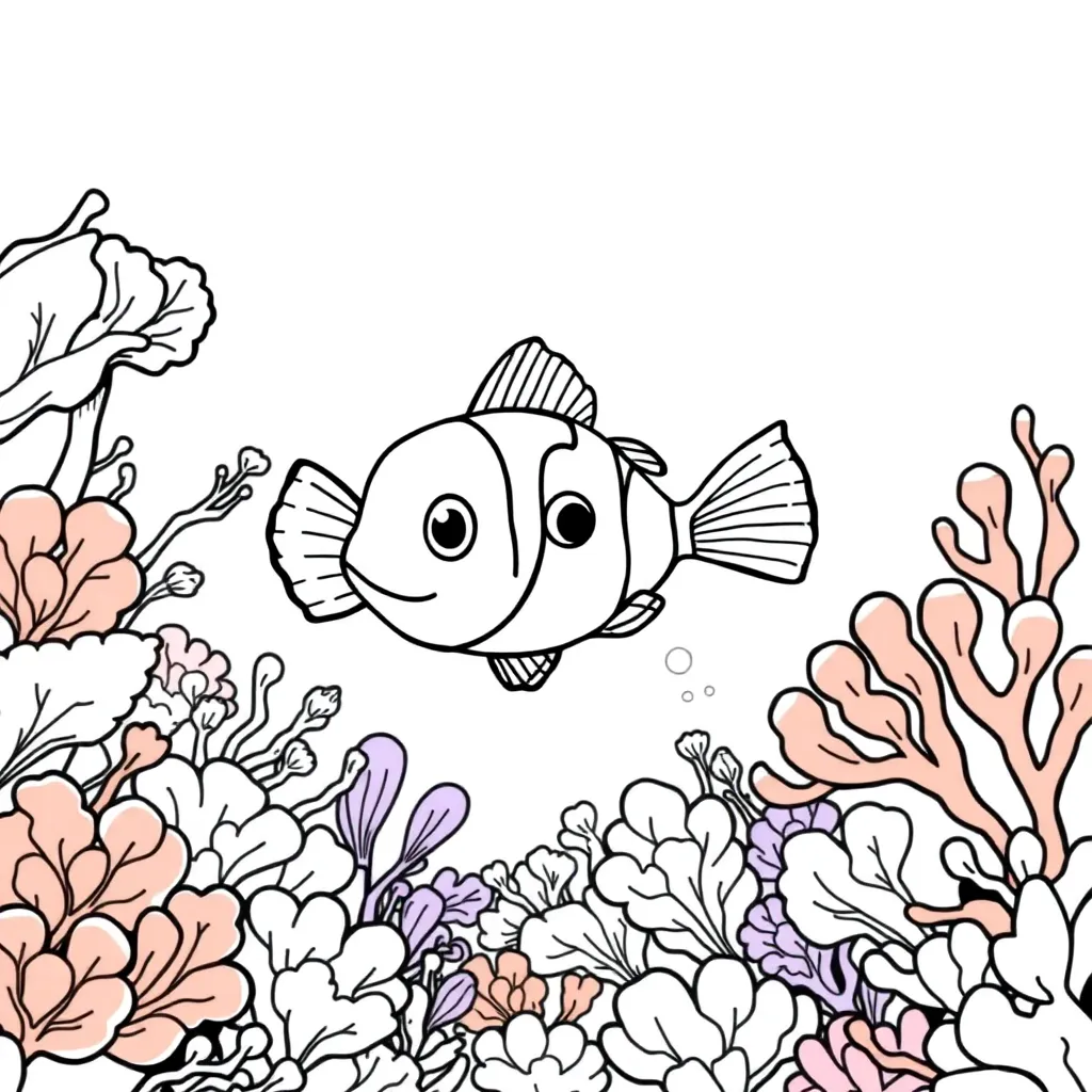 Finding Nemo coloring page