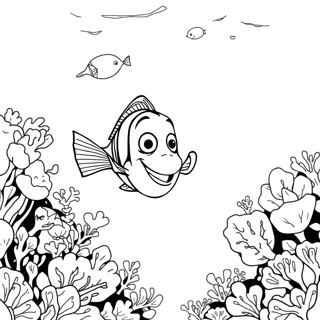 Finding Nemo coloring page