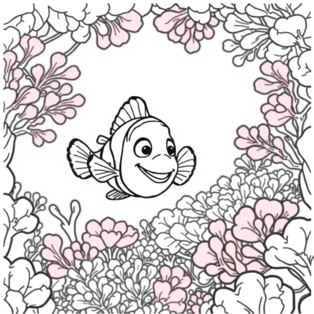 Finding Nemo coloring page