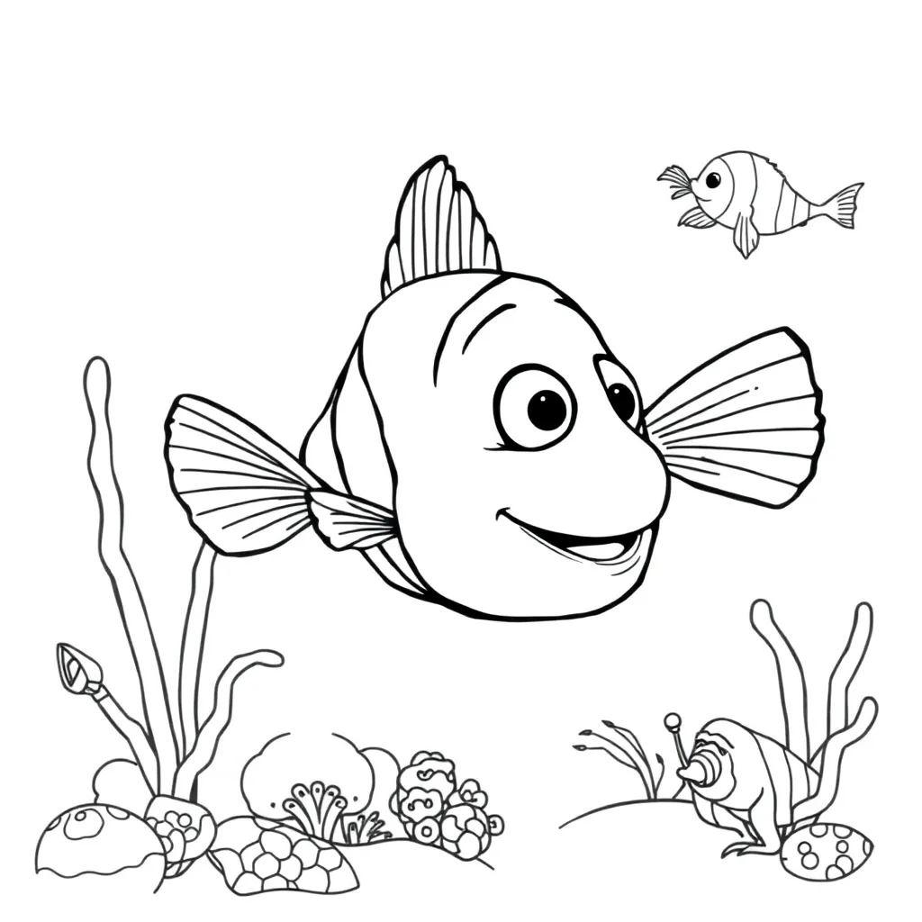 Finding Nemo coloring page
