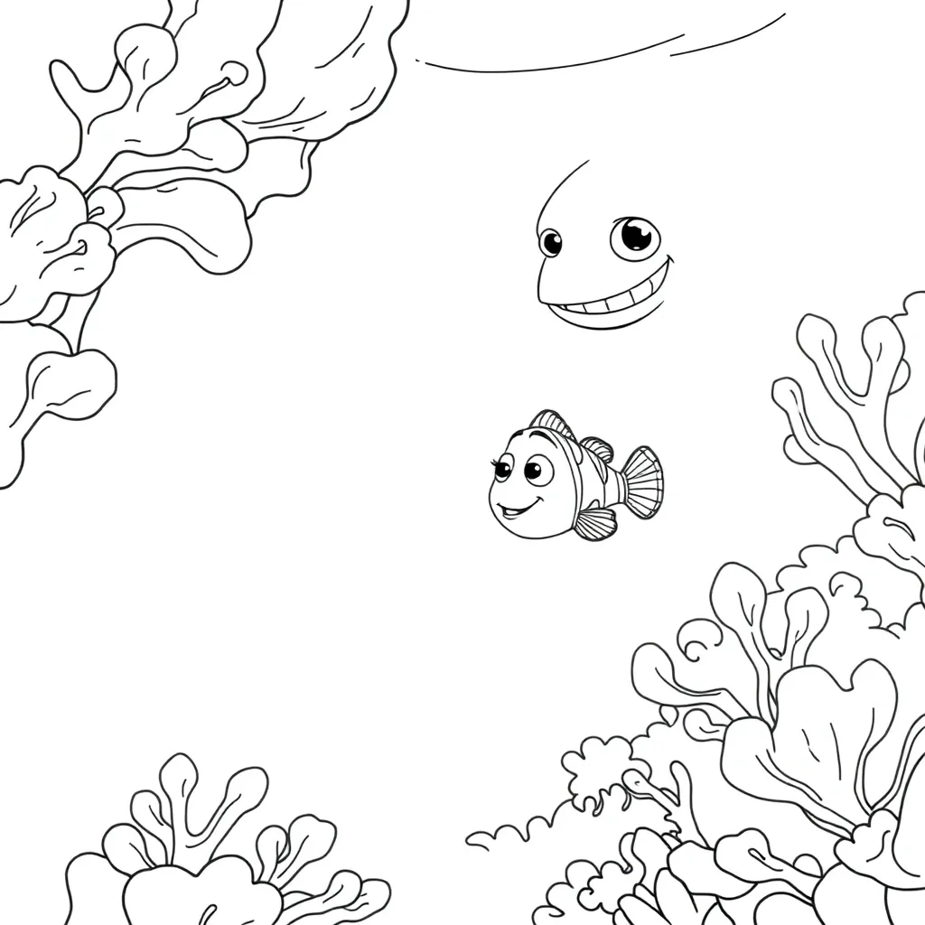 Finding Nemo coloring page