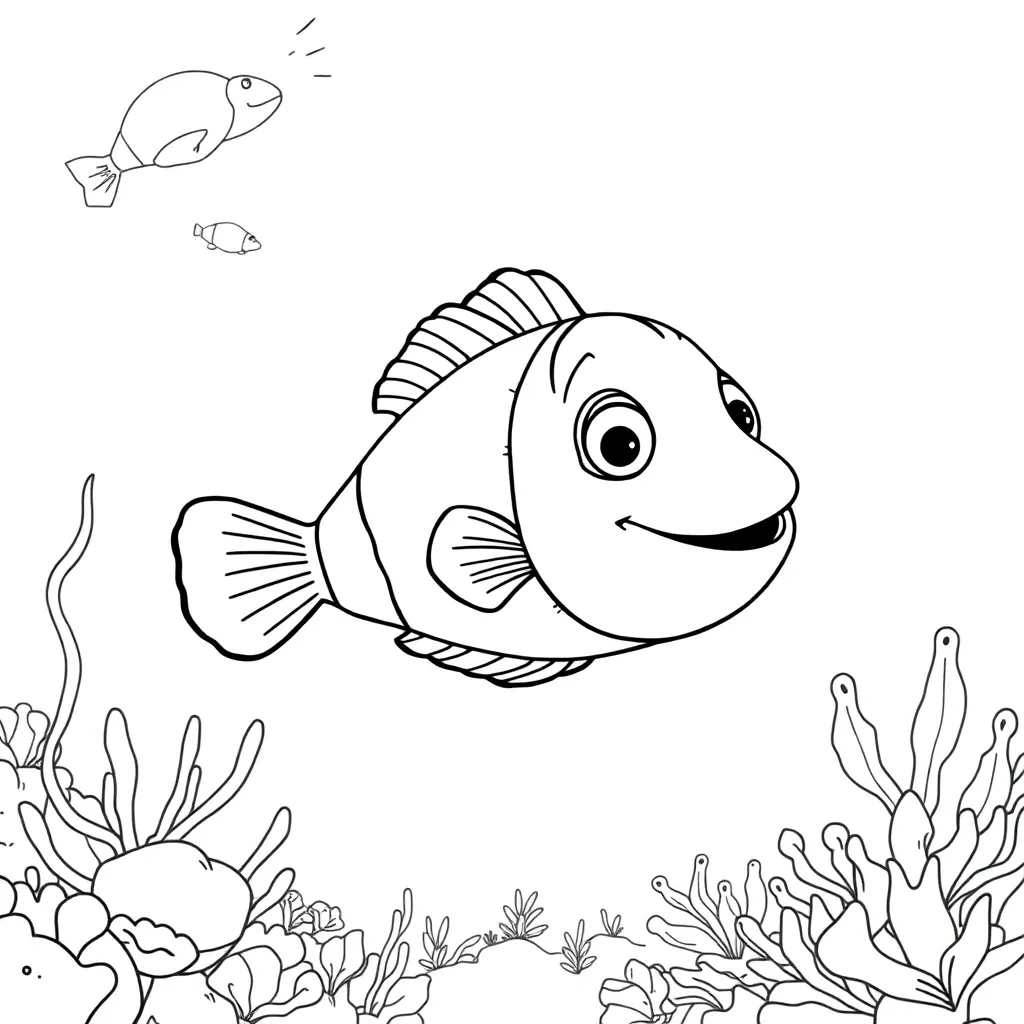Finding Nemo coloring page