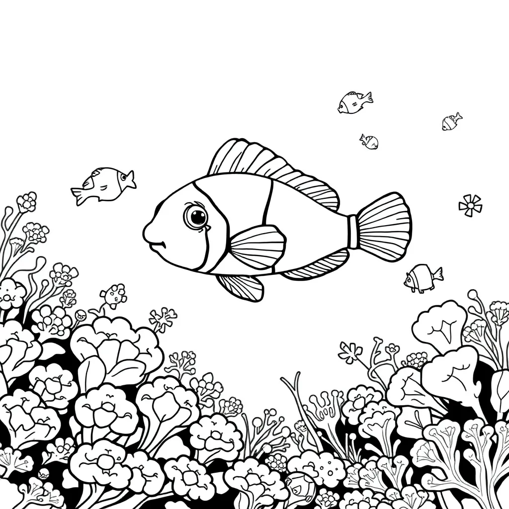 Finding Nemo coloring page