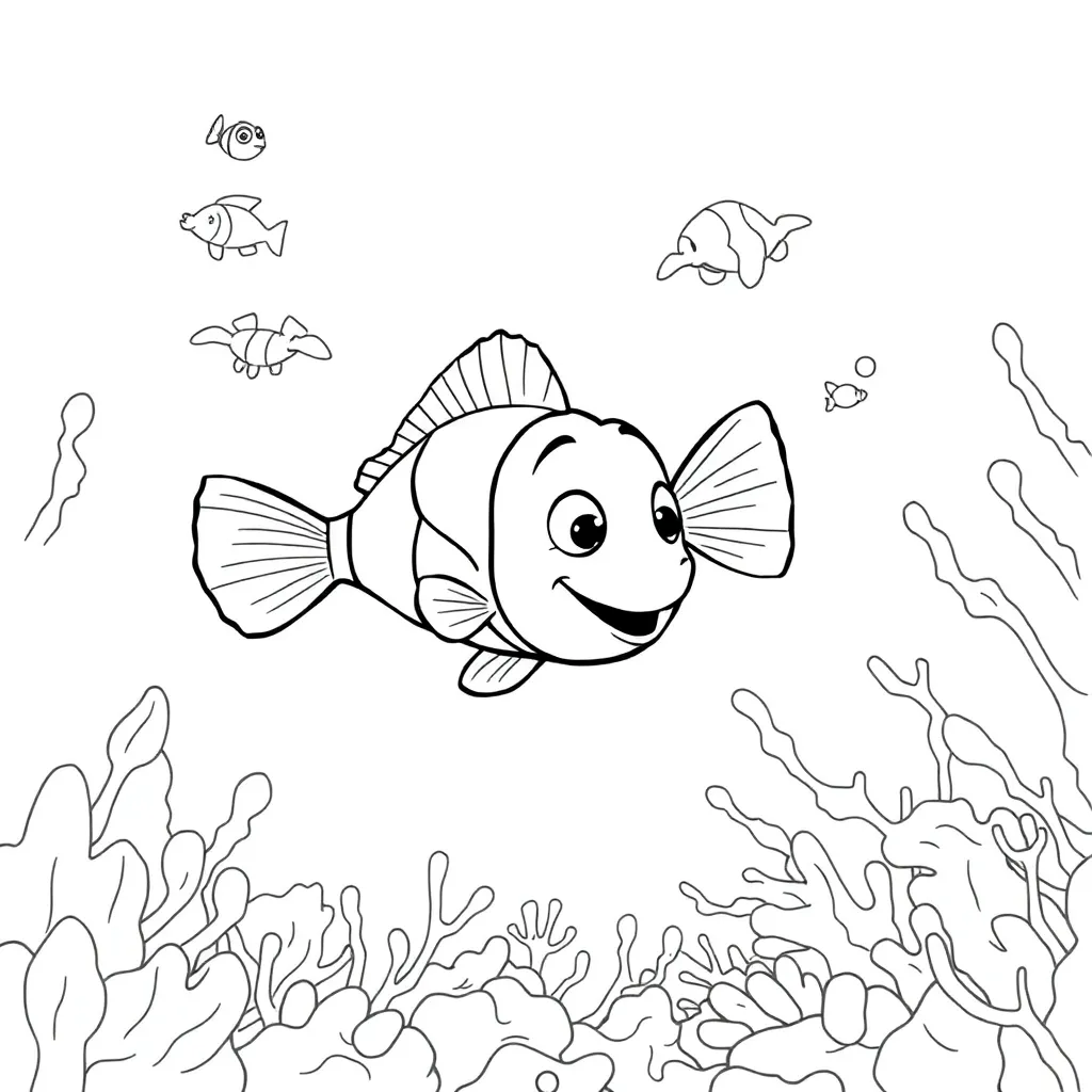 Finding Nemo coloring page