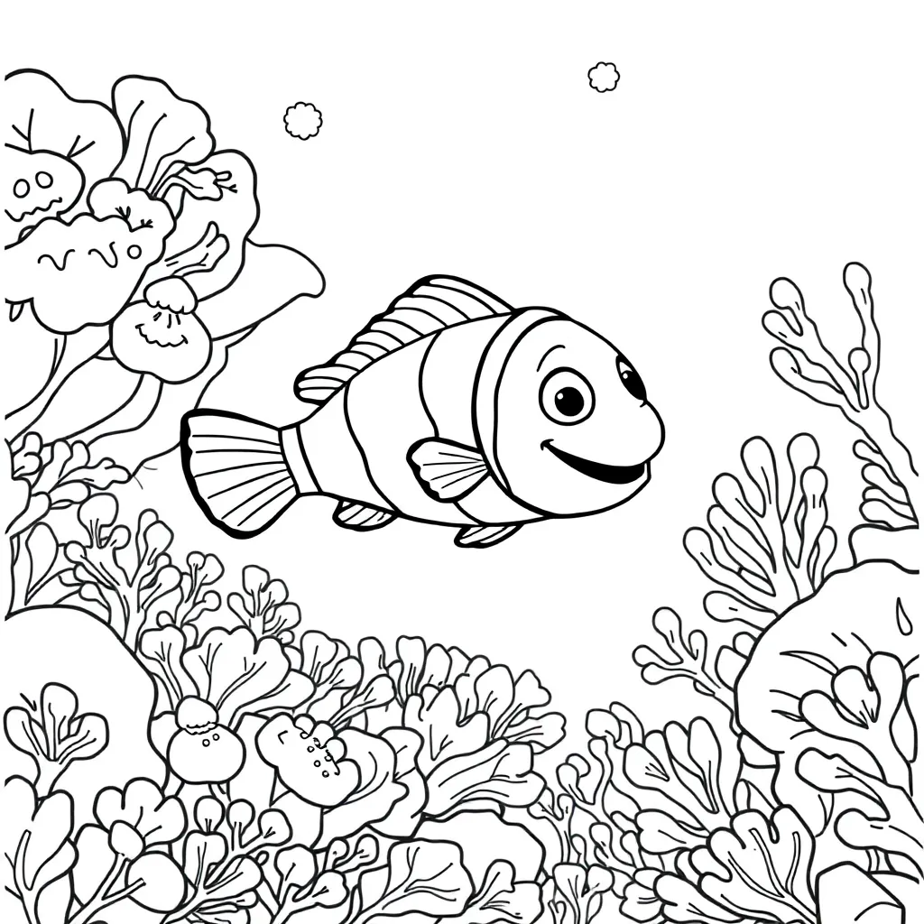 Finding Nemo coloring page