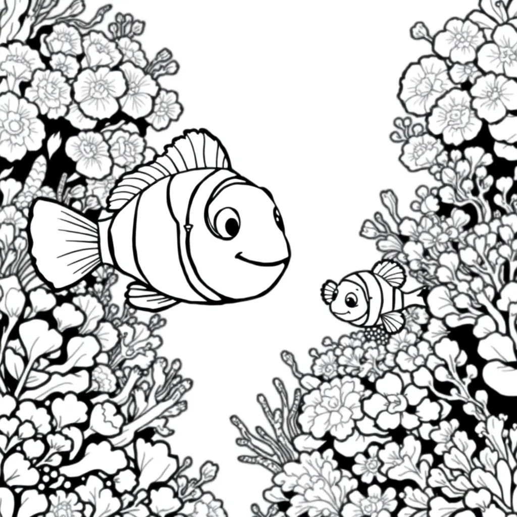 Finding Nemo coloring page