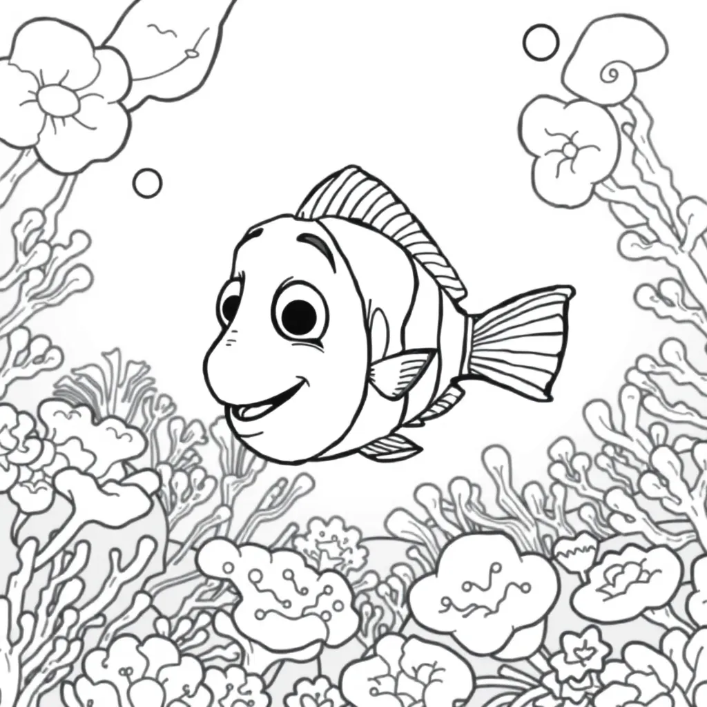 Finding Nemo coloring page
