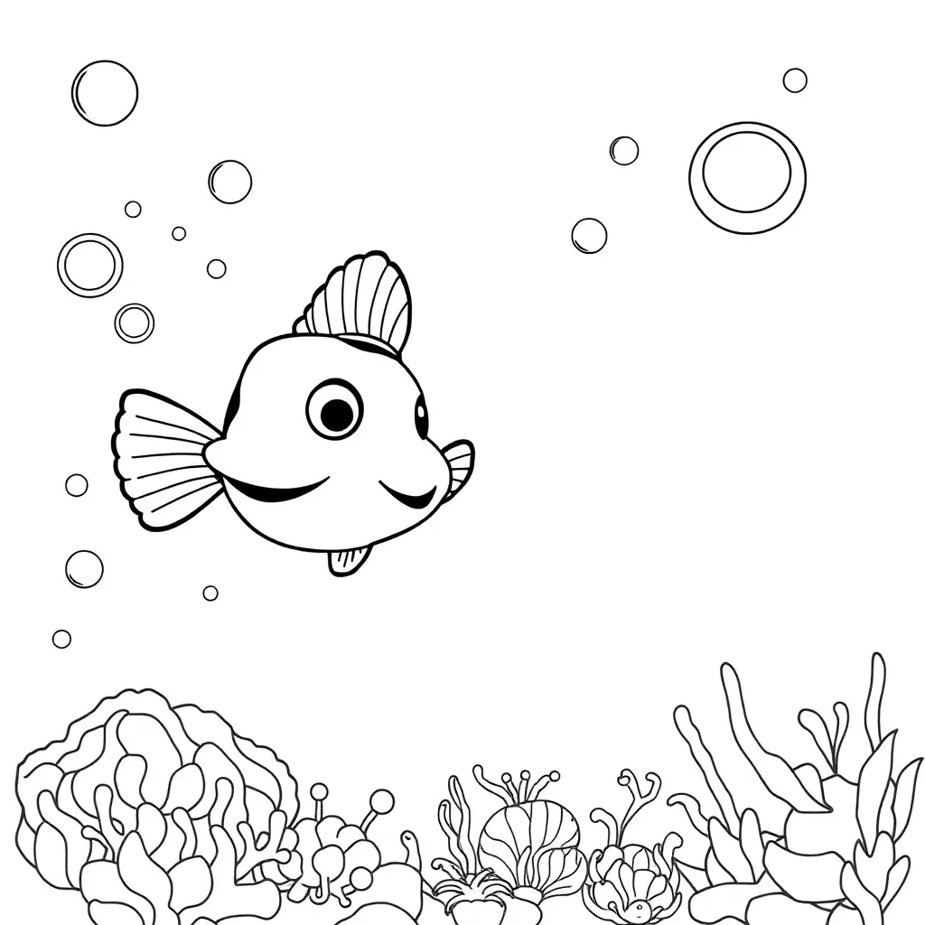 Finding Nemo coloring page