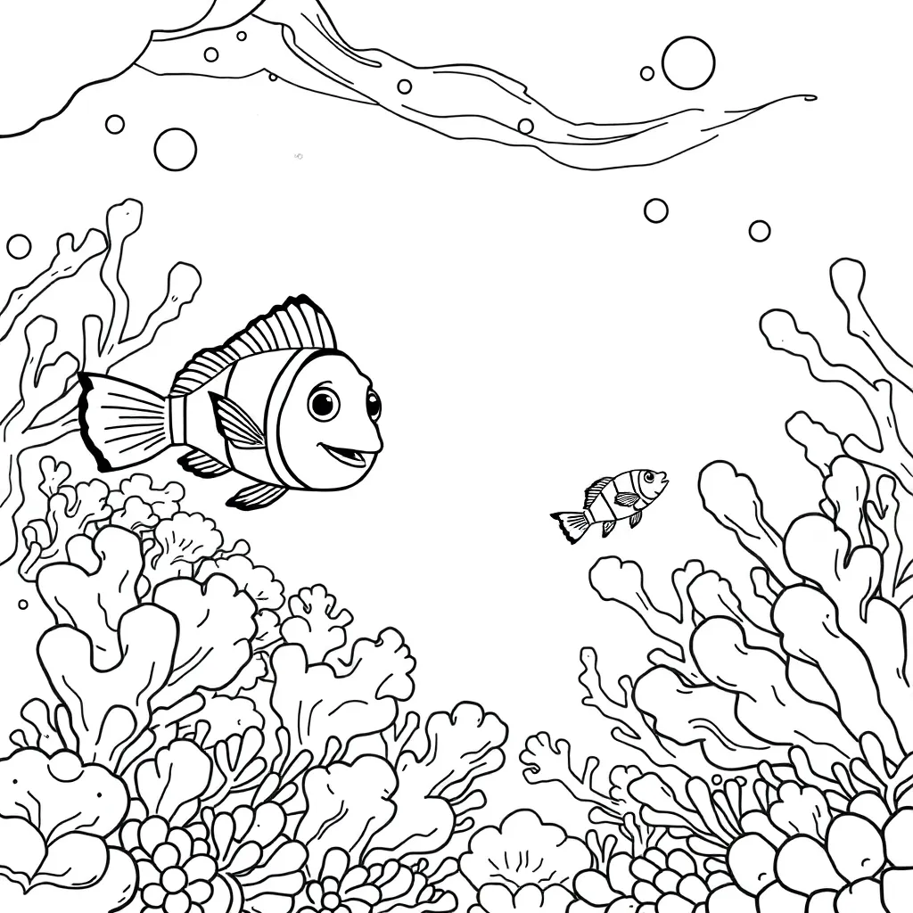 Finding Nemo coloring page