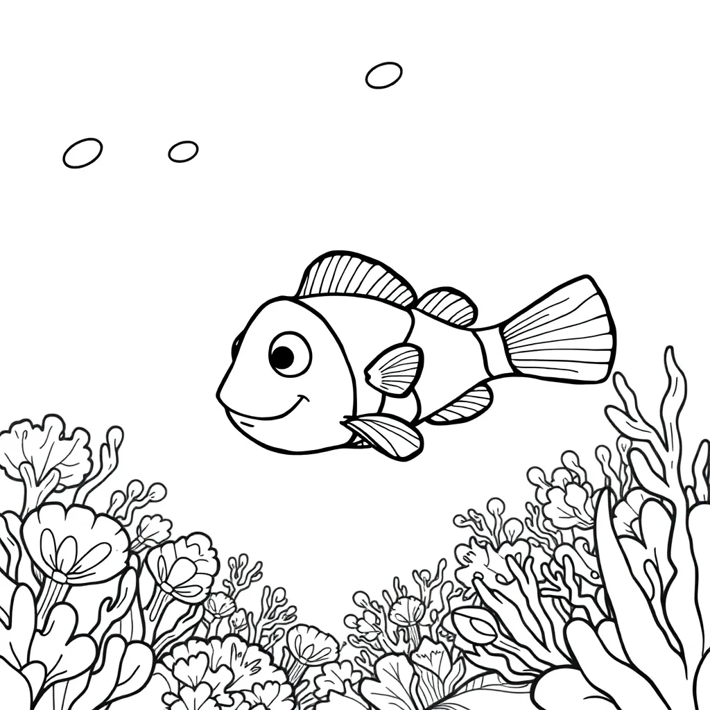 Finding Nemo coloring page