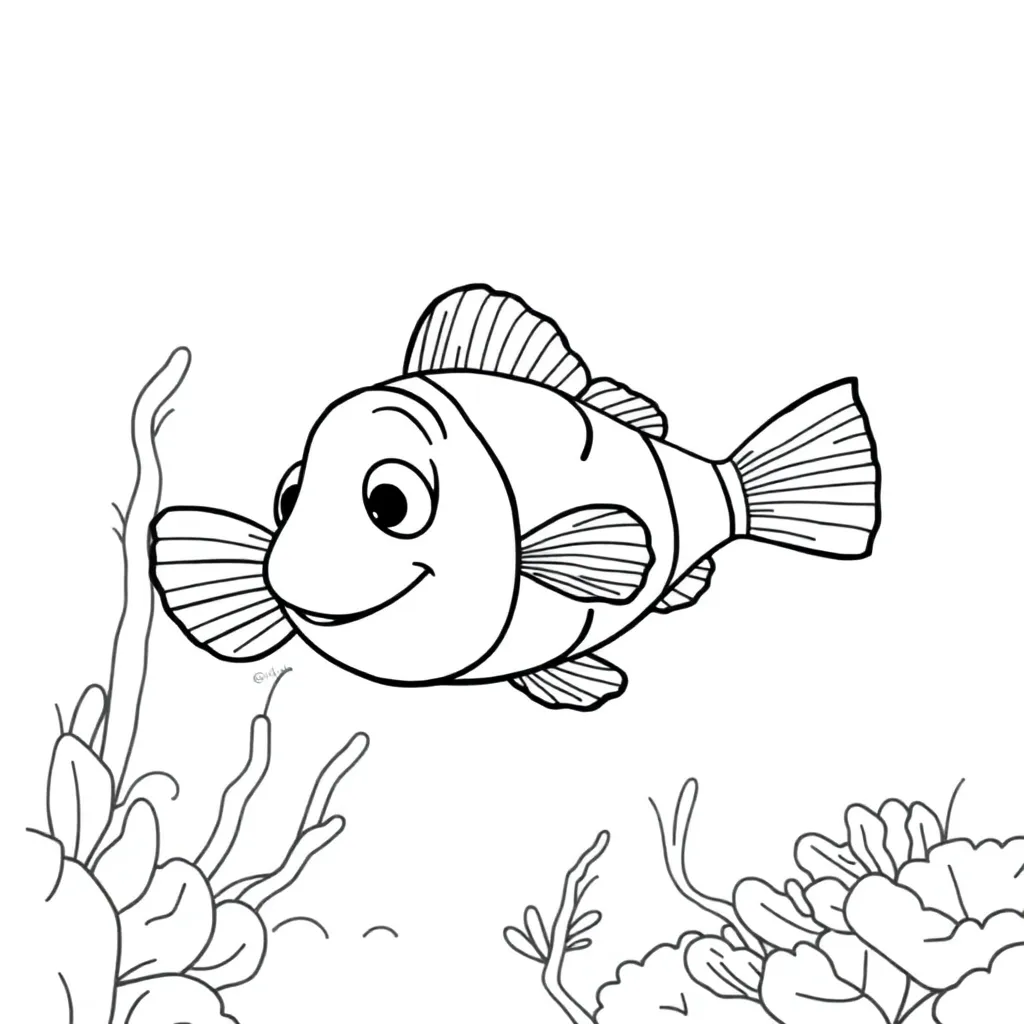 Finding Nemo coloring page
